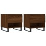 Couchtische 2 Stück, Holzwerkstoff, braune Eiche, 50 x 46 x 50 cm von vidaXL, Couchtisch - Ref: Foro24-830939, Preis: 74,16 €...