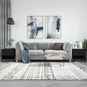 2 black engineered wood coffee tables 50x46x50 cm by vidaXL, Coffee table - Ref: Foro24-830927, Price: 73,53 €, Discount: %