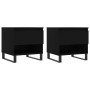 2 Stück Couchtische aus schwarzem Ingenieurholz 50x46x50 cm von vidaXL, Couchtisch - Ref: Foro24-830927, Preis: 74,16 €, Raba...