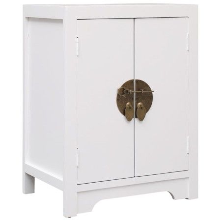 Nachttisch aus weißem Paulownia-Holz, 38 x 28 x 52 cm von vidaXL, Nachttische - Ref: Foro24-284073, Preis: 118,36 €, Rabatt: %
