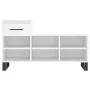 Weißer Schuhschrank aus Sperrholz, 102 x 36 x 60 cm von vidaXL, Schuhregale und Schuhorganisatoren - Ref: Foro24-831372, Prei...