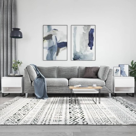 Mitteltische, 2 Stück, glänzend weißes Holzwerkstoff, 50 x 46 x 50 cm von vidaXL, Couchtisch - Ref: Foro24-830929, Preis: 78,...