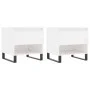 Center tables 2 pcs glossy white engineered wood 50x46x50 cm by vidaXL, Coffee table - Ref: Foro24-830929, Price: 78,03 €, Di...