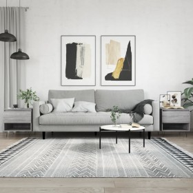 Couchtische 2 Stk. Sonoma graues Holzwerkstoff 50x46x50 cm von vidaXL, Couchtisch - Ref: Foro24-830921, Preis: 63,42 €, Rabat...