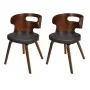 Sillas de comedor 2 unidades cuero sintético marrón de vidaXL, Sillas de comedor - Ref: Foro24-240707, Precio: 220,95 €, Desc...