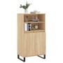 Aparador alto madera contrachapada color roble 60x36x110 cm de vidaXL, Aparadores - Ref: Foro24-831495, Precio: 94,49 €, Desc...