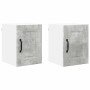 Armario de cocina mural 2 pcs Gris Concreto 30 x 31 x 40 cm en Armarios de cocina | Comprar online en Foro24