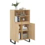 Hohes Sideboard aus eichenfarbenem Sperrholz, 60 x 36 x 110 cm von vidaXL, Sideboards - Ref: Foro24-831495, Preis: 92,75 €, R...
