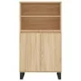 Hohes Sideboard aus eichenfarbenem Sperrholz, 60 x 36 x 110 cm von vidaXL, Sideboards - Ref: Foro24-831495, Preis: 92,75 €, R...