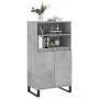 Concrete gray plywood tall sideboard 60x36x110 cm by vidaXL, Sideboards - Ref: Foro24-831496, Price: 80,48 €, Discount: %