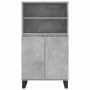 Concrete gray plywood tall sideboard 60x36x110 cm by vidaXL, Sideboards - Ref: Foro24-831496, Price: 80,48 €, Discount: %
