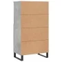 Concrete gray plywood tall sideboard 60x36x110 cm by vidaXL, Sideboards - Ref: Foro24-831496, Price: 80,48 €, Discount: %