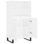 Hohes weißes Sperrholz-Sideboard 60x36x110 cm von vidaXL, Sideboards - Ref: Foro24-831492, Preis: 85,73 €, Rabatt: %