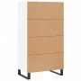 Hohes weißes Sperrholz-Sideboard 60x36x110 cm von vidaXL, Sideboards - Ref: Foro24-831492, Preis: 85,73 €, Rabatt: %