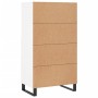 Hohes weißes Sperrholz-Sideboard 60x36x110 cm von vidaXL, Sideboards - Ref: Foro24-831492, Preis: 94,03 €, Rabatt: %