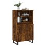 Aparador alto madera contrachapada roble ahumado 60x36x110 cm de vidaXL, Aparadores - Ref: Foro24-831497, Precio: 87,65 €, De...