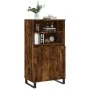 Aparador alto madera contrachapada roble ahumado 60x36x110 cm de vidaXL, Aparadores - Ref: Foro24-831497, Precio: 84,10 €, De...