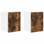 Armario de cocina mural 2 pcs Roble ahumado 30 x 31 x 40 cm