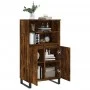 Aparador alto madera contrachapada roble ahumado 60x36x110 cm de vidaXL, Aparadores - Ref: Foro24-831497, Precio: 84,10 €, De...