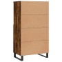 Aparador alto madera contrachapada roble ahumado 60x36x110 cm de vidaXL, Aparadores - Ref: Foro24-831497, Precio: 87,65 €, De...