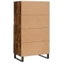 Aparador alto madera contrachapada roble ahumado 60x36x110 cm de vidaXL, Aparadores - Ref: Foro24-831497, Precio: 84,10 €, De...