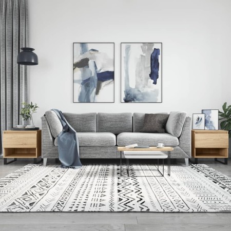 2 Stück Couchtische aus Sonoma-Eichen-Engineer-Holz 50x46x50cm von vidaXL, Couchtisch - Ref: Foro24-830931, Preis: 71,67 €, R...