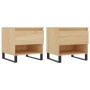2 Stück Couchtische aus Sonoma-Eichen-Engineer-Holz 50x46x50cm von vidaXL, Couchtisch - Ref: Foro24-830931, Preis: 71,67 €, R...