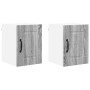 Armario de cocina mural 2 pcs Gris Sonoma 30 x 31 x 40 cm