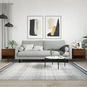 Mesas de centro 2 uds madera ingeniería roble marrón 50x46x50cm by vidaXL, Coffee table - Ref: Foro24-830923, Price: 63,75 €,...