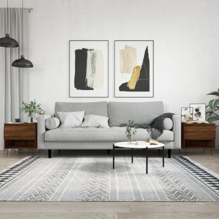 Mesas de centro 2 uds madera ingeniería roble marrón 50x46x50cm by vidaXL, Coffee table - Ref: Foro24-830923, Price: 63,75 €,...