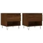 Mesas de centro 2 uds madera ingeniería roble marrón 50x46x50cm de vidaXL, Mesas de centro - Ref: Foro24-830923, Precio: 63,2...