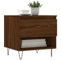 Mesas de centro 2 uds madera ingeniería roble marrón 50x46x50cm de vidaXL, Mesas de centro - Ref: Foro24-830923, Precio: 63,2...