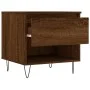 Mesas de centro 2 uds madera ingeniería roble marrón 50x46x50cm de vidaXL, Mesas de centro - Ref: Foro24-830923, Precio: 63,2...