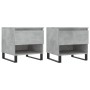 Center tables 2 units engineered wood gray concrete 50x46x50 cm by vidaXL, Coffee table - Ref: Foro24-830933, Price: 72,14 €,...