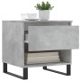 Center tables 2 units engineered wood gray concrete 50x46x50 cm by vidaXL, Coffee table - Ref: Foro24-830933, Price: 72,14 €,...
