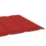 Sonnenliegen 2 Stück aus massivem Teakholz mit rotem Kissen von vidaXL, Liegen - Ref: Foro24-3073192, Preis: 570,60 €, Rabatt: %