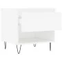 White engineered wood coffee table 50x46x50 cm by vidaXL, Coffee table - Ref: Foro24-830908, Price: 36,36 €, Discount: %