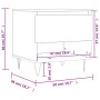 White engineered wood coffee table 50x46x50 cm by vidaXL, Coffee table - Ref: Foro24-830908, Price: 36,66 €, Discount: %