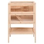 Jaula para hámster madera maciza abeto 55x40x80 cm