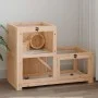Jaula para hámster madera maciza abeto 81x40x60 cm de vidaXL, Jaulas y habitáculos para animales pequeños - Ref: Foro24-17238...