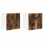 Armario de cocina mural 2 pcs Roble ahumado 40 x 31 x 40 cm