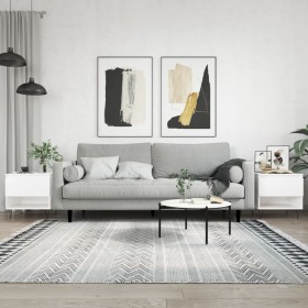 Couchtische 2 Stk. Holzwerkstoff weiß 50x46x50 cm von vidaXL, Couchtisch - Ref: Foro24-830909, Preis: 63,60 €, Rabatt: %
