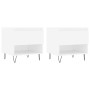 Couchtische 2 Stk. Holzwerkstoff weiß 50x46x50 cm von vidaXL, Couchtisch - Ref: Foro24-830909, Preis: 63,60 €, Rabatt: %