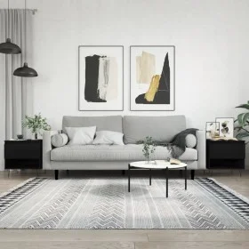 Couchtische, 2 Stück, schwarzes Holzwerkstoff, 50 x 46 x 50 cm von vidaXL, Couchtisch - Ref: Foro24-830911, Preis: 62,90 €, R...