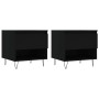 Coffee tables 2 pcs black engineered wood 50x46x50 cm by vidaXL, Coffee table - Ref: Foro24-830911, Price: 74,72 €, Discount: %