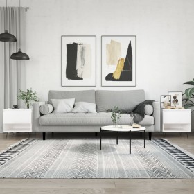 Center tables 2 pcs glossy white engineered wood 50x46x50 cm by vidaXL, Coffee table - Ref: Foro24-830913, Price: 67,13 €, Di...