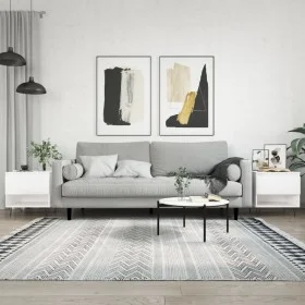 Mitteltische, 2 Stück, glänzend weißes Holzwerkstoff, 50 x 46 x 50 cm von vidaXL, Couchtisch - Ref: Foro24-830913, Preis: 66,...