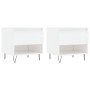 Center tables 2 pcs glossy white engineered wood 50x46x50 cm by vidaXL, Coffee table - Ref: Foro24-830913, Price: 67,13 €, Di...