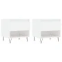 Center tables 2 pcs glossy white engineered wood 50x46x50 cm by vidaXL, Coffee table - Ref: Foro24-830913, Price: 66,57 €, Di...