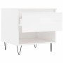 Center tables 2 pcs glossy white engineered wood 50x46x50 cm by vidaXL, Coffee table - Ref: Foro24-830913, Price: 67,13 €, Di...